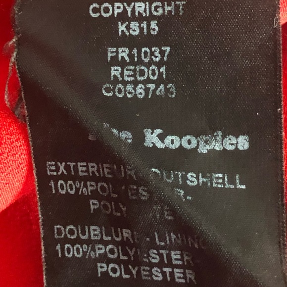 ♥️🌹THE KOOPLES Dress Red🌹♥️ - Picture 12 of 15